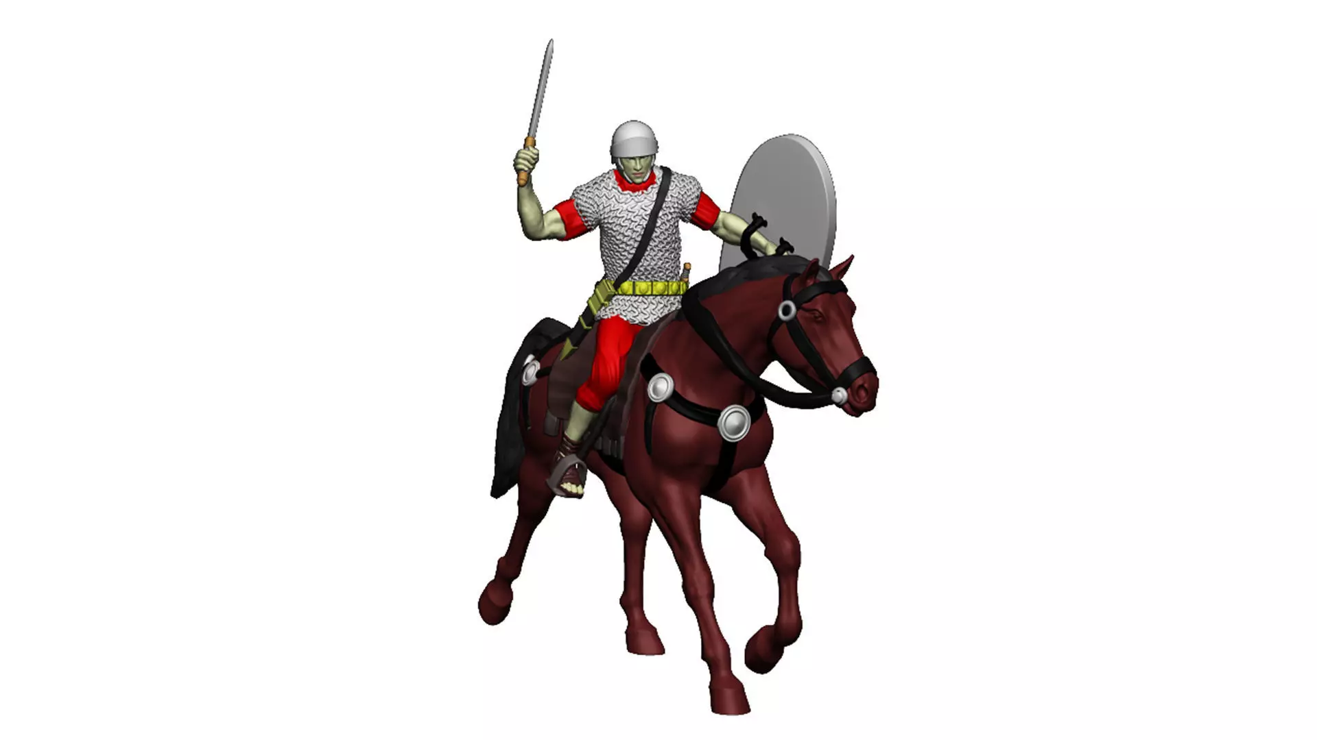 Roman cavalry 4 3D print model_0