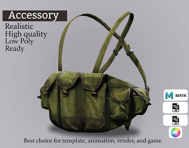 Vintage Military Armor Vest - Realistic 3D Model Low-poly 3D model
