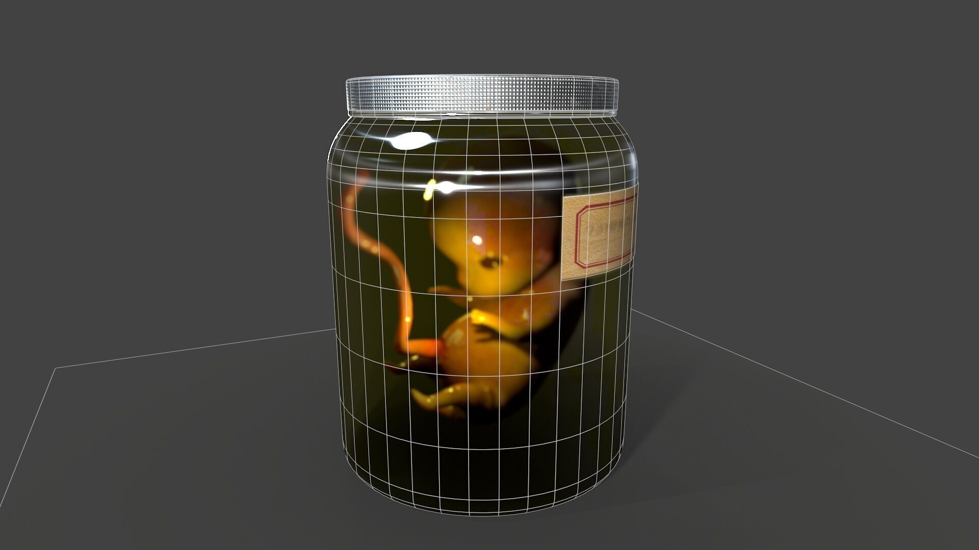 Cadaver Specimen Low-poly 3D model_2