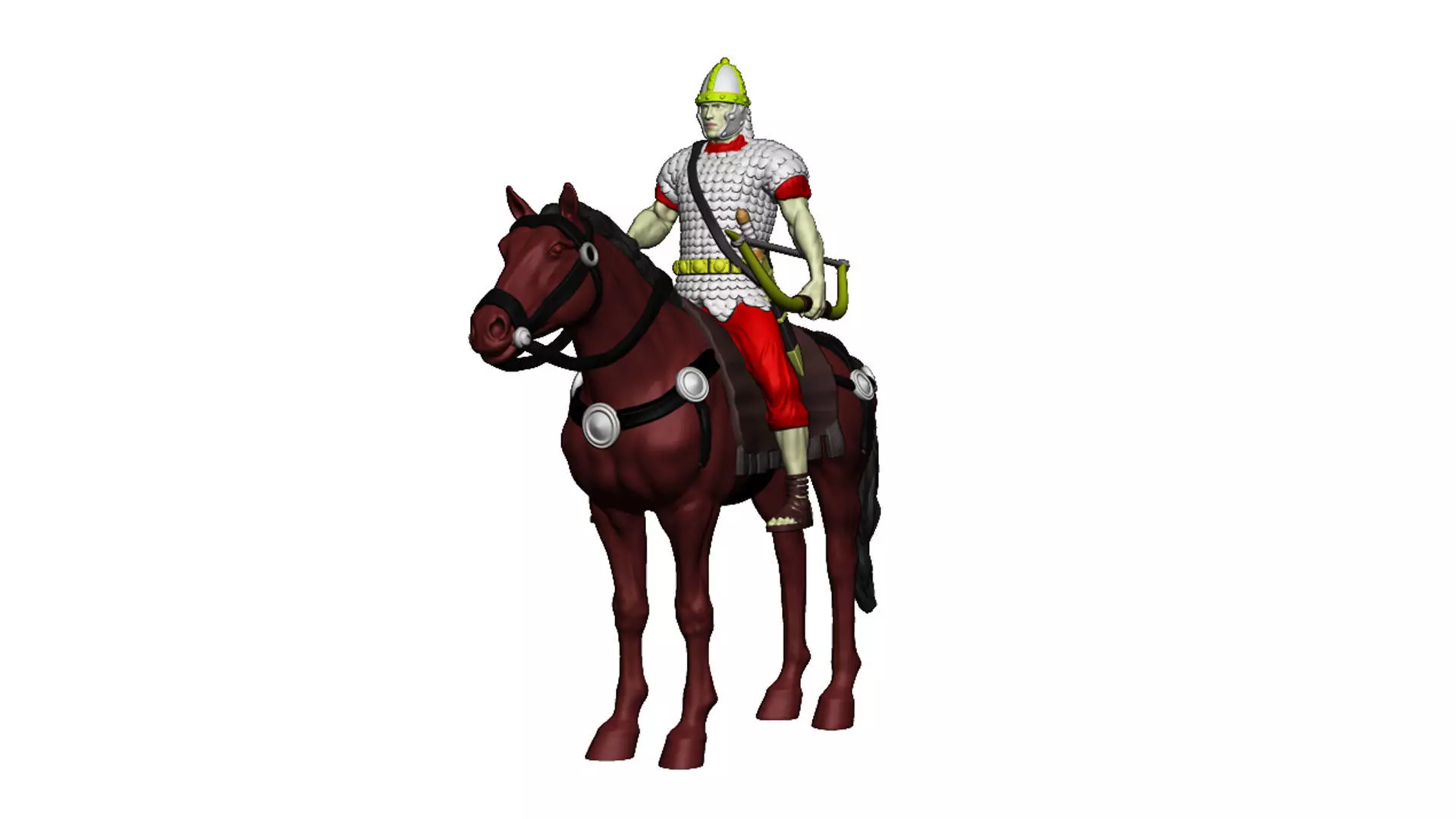 Roman cavalry Archer 2 3D print model_0