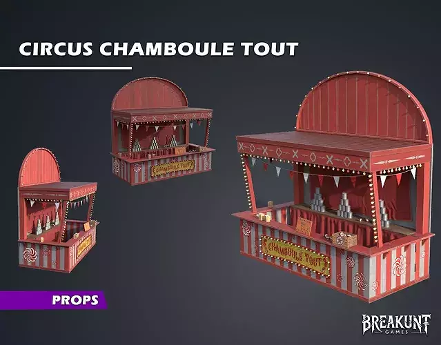 Circus Chamboule Tout - 3D Model High Poly 