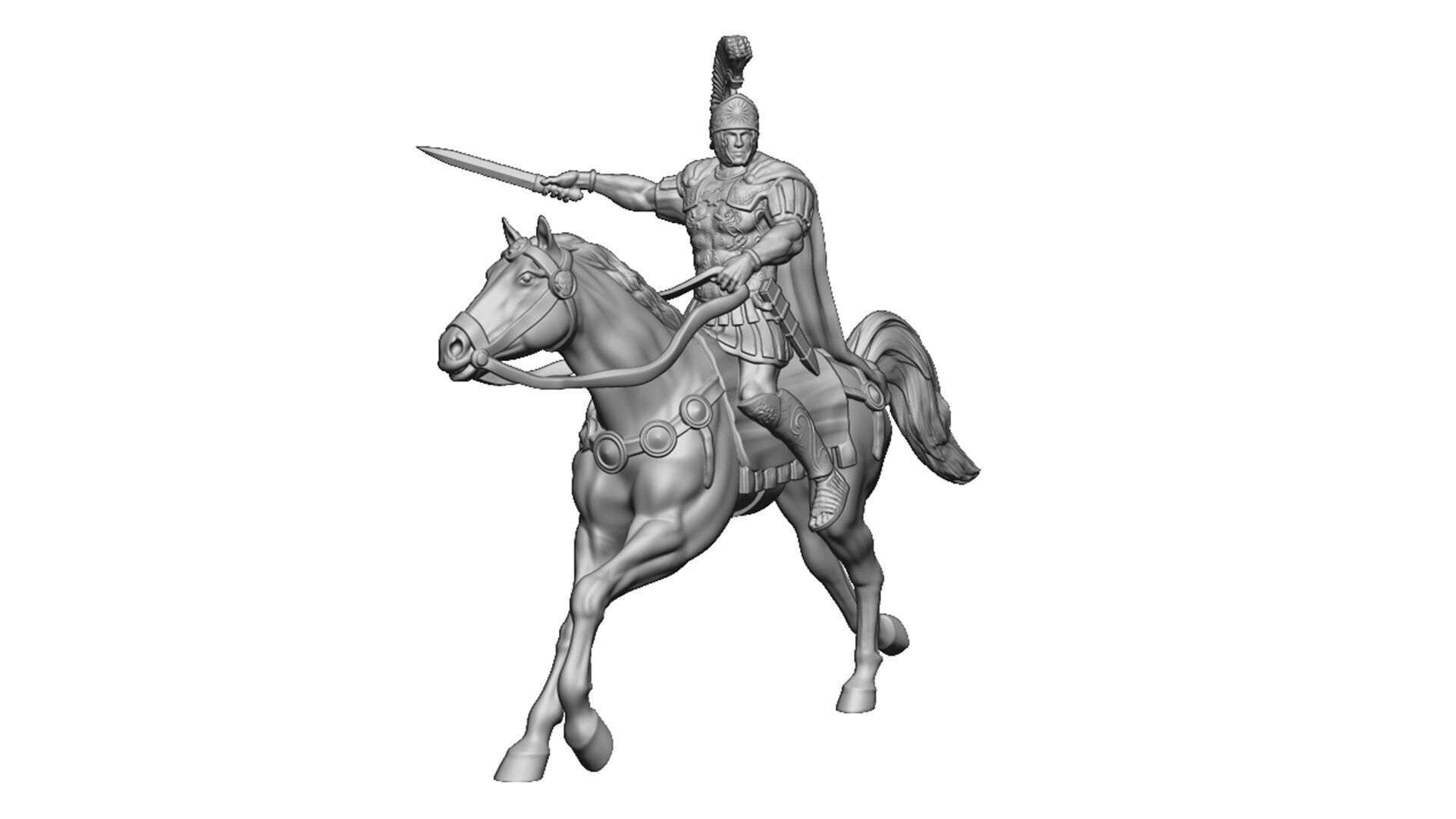 Roman cavalry Legat 3D print model_2
