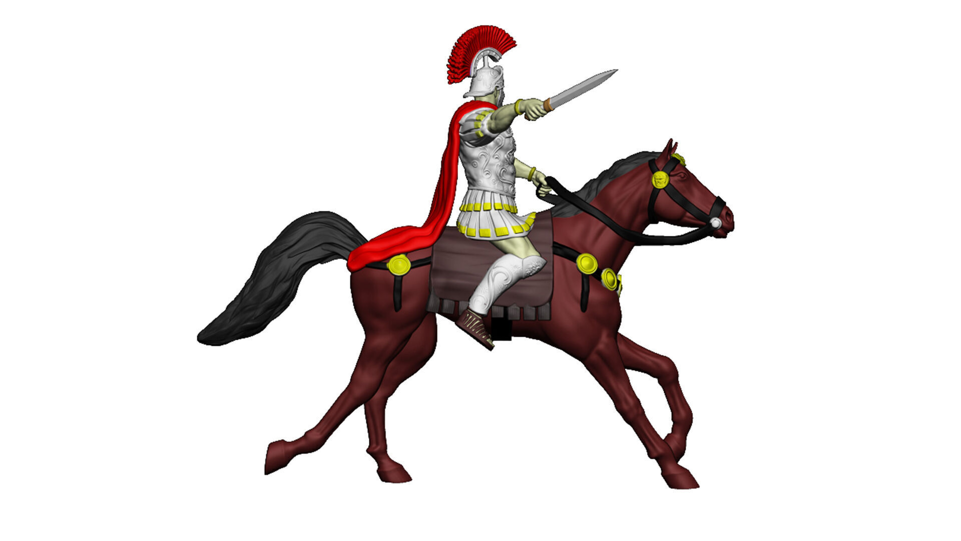 Roman cavalry Legat 3D print model_6