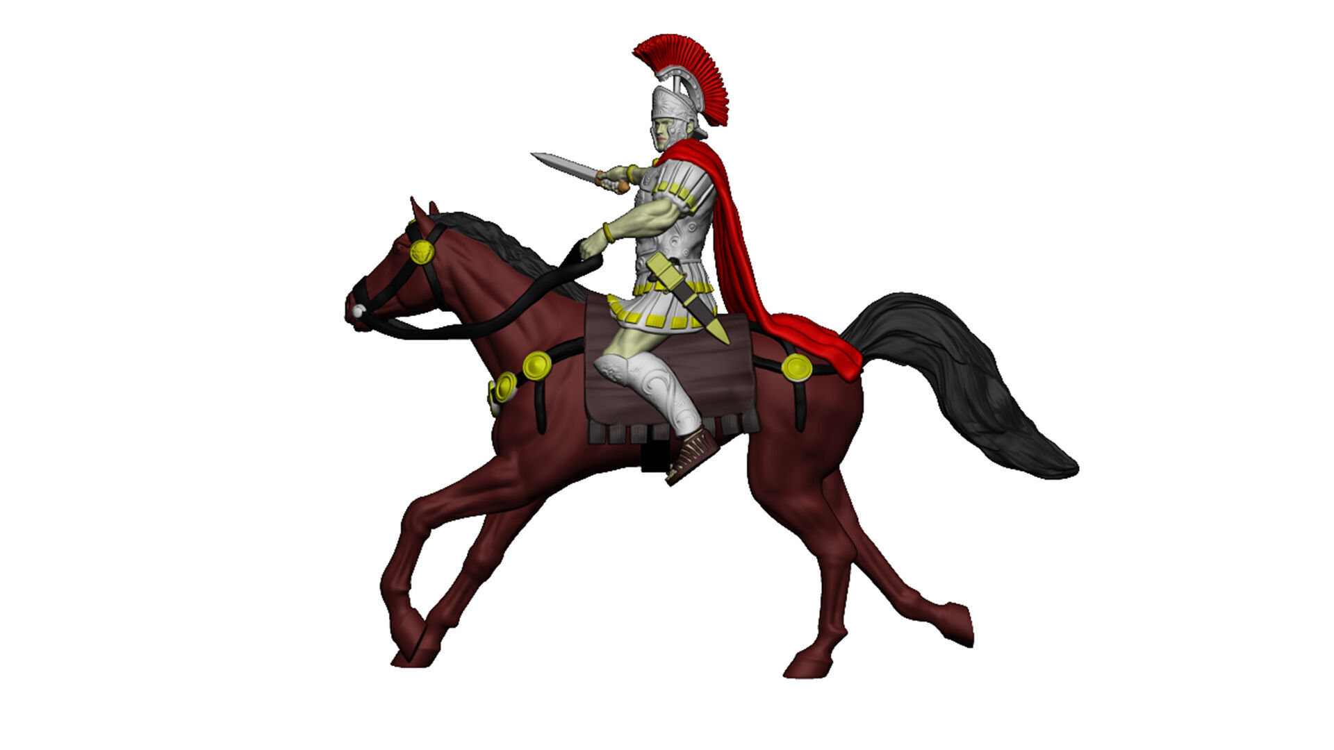 Roman cavalry Legat 3D print model_7