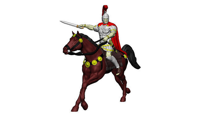 Roman cavalry Legat 3D print model