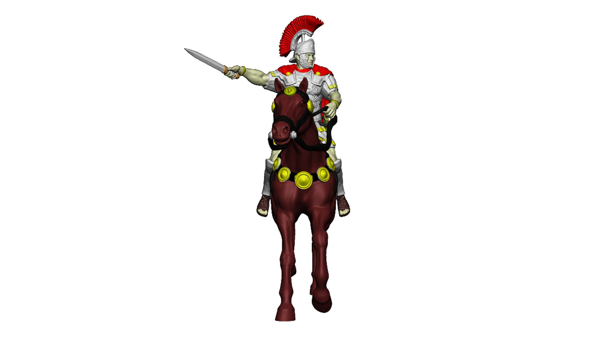 Roman cavalry Legat 3D print model_5