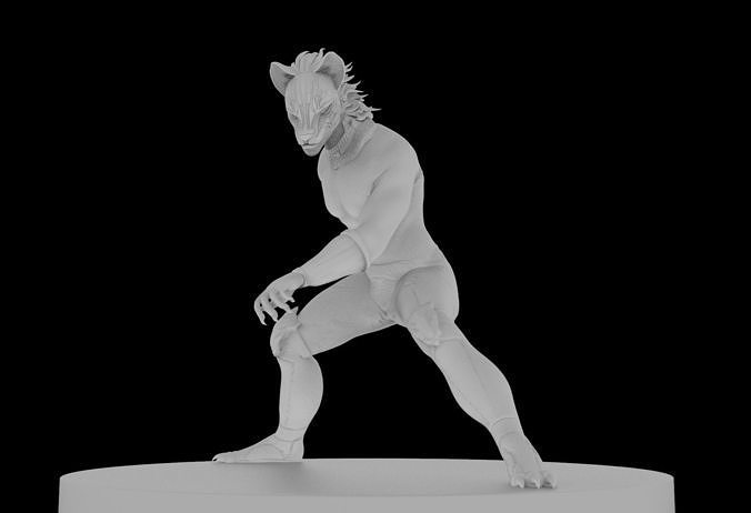 Mexican Gods - Tezcatlipoca Low-poly 3D print model