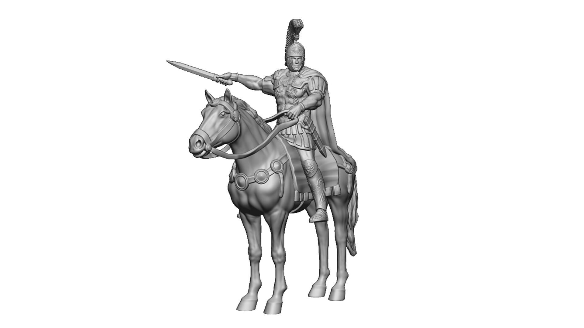 Roman cavalry Legat Idol 3D print model_2