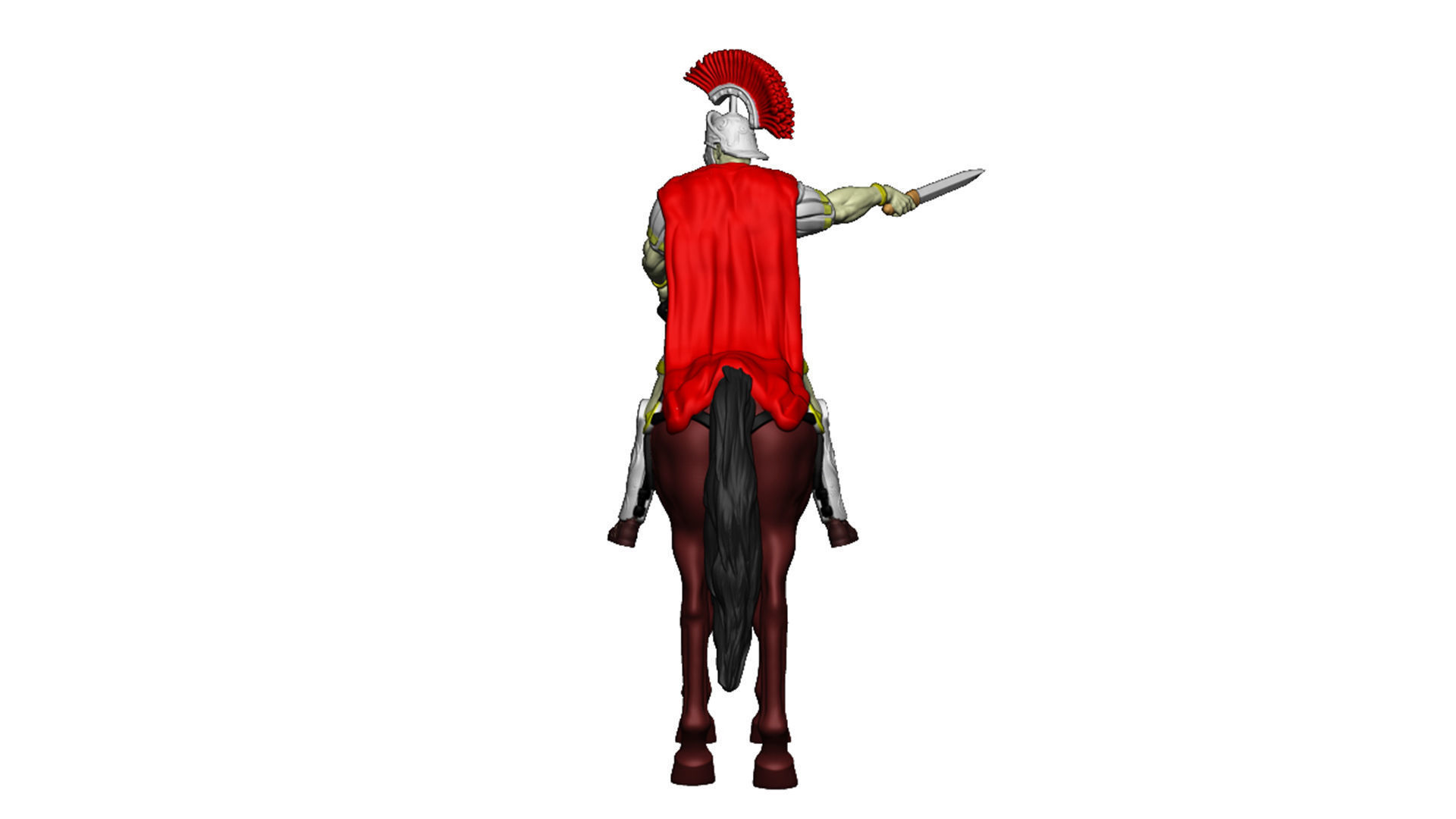 Roman cavalry Legat Idol 3D print model_8