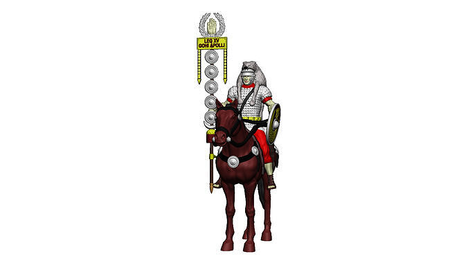 Roman cavalry signifer idol 3D print model