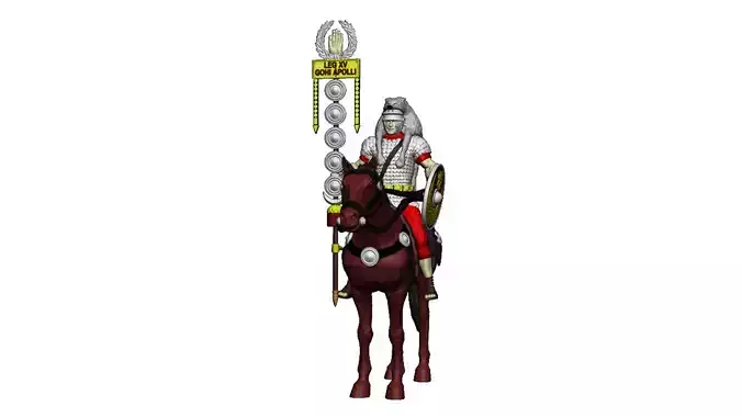 Roman cavalry signifer idol 3D print model