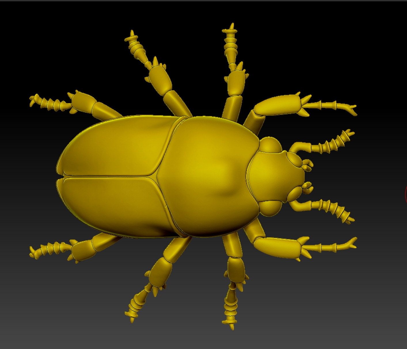 Cyber Art Beetle 3D model_7