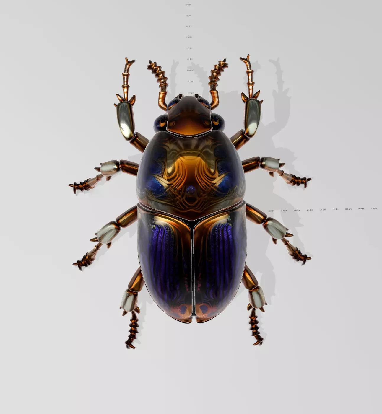 Cyber Art Beetle 3D model_0