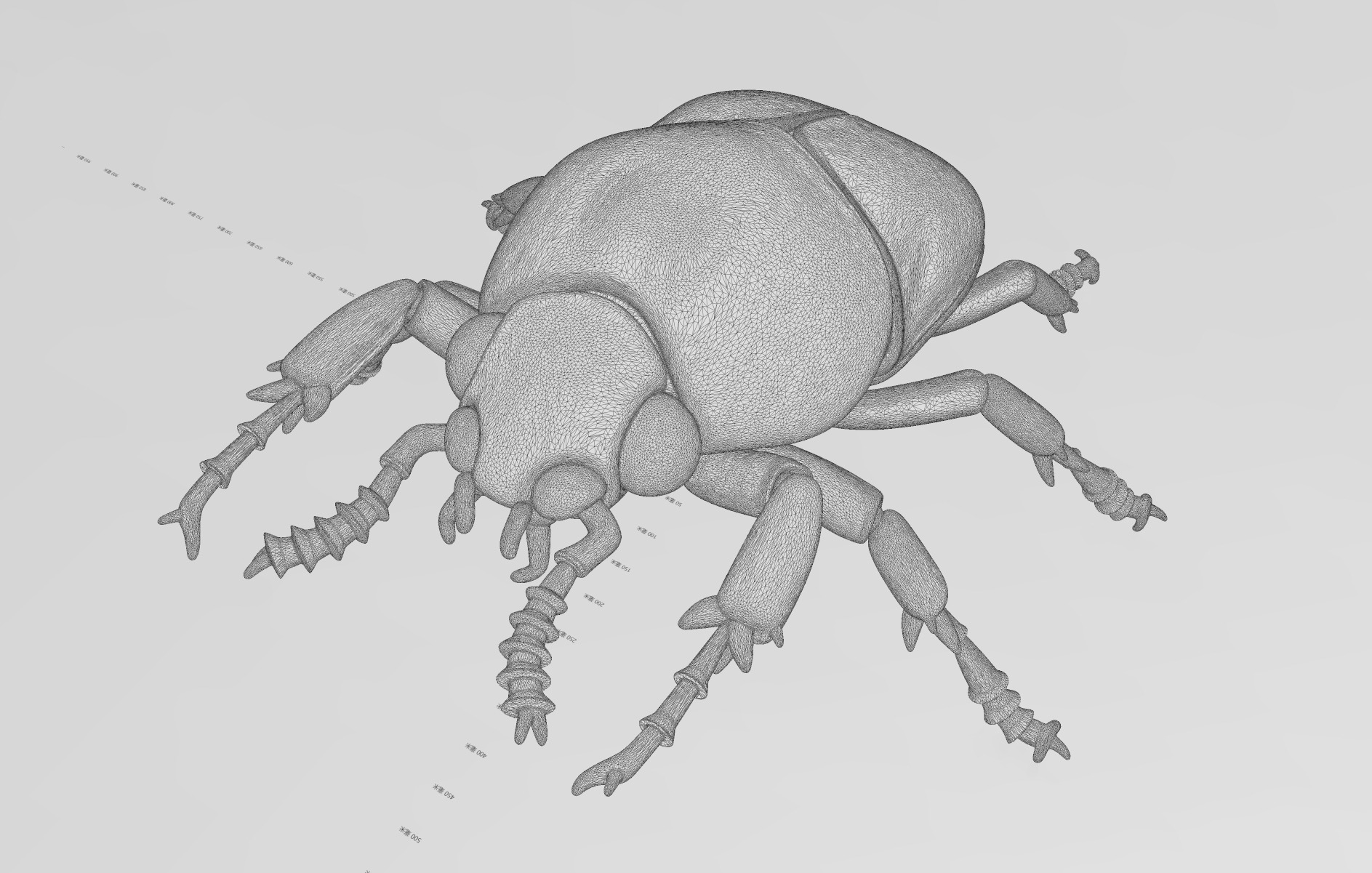 Cyber Art Beetle 3D model_6