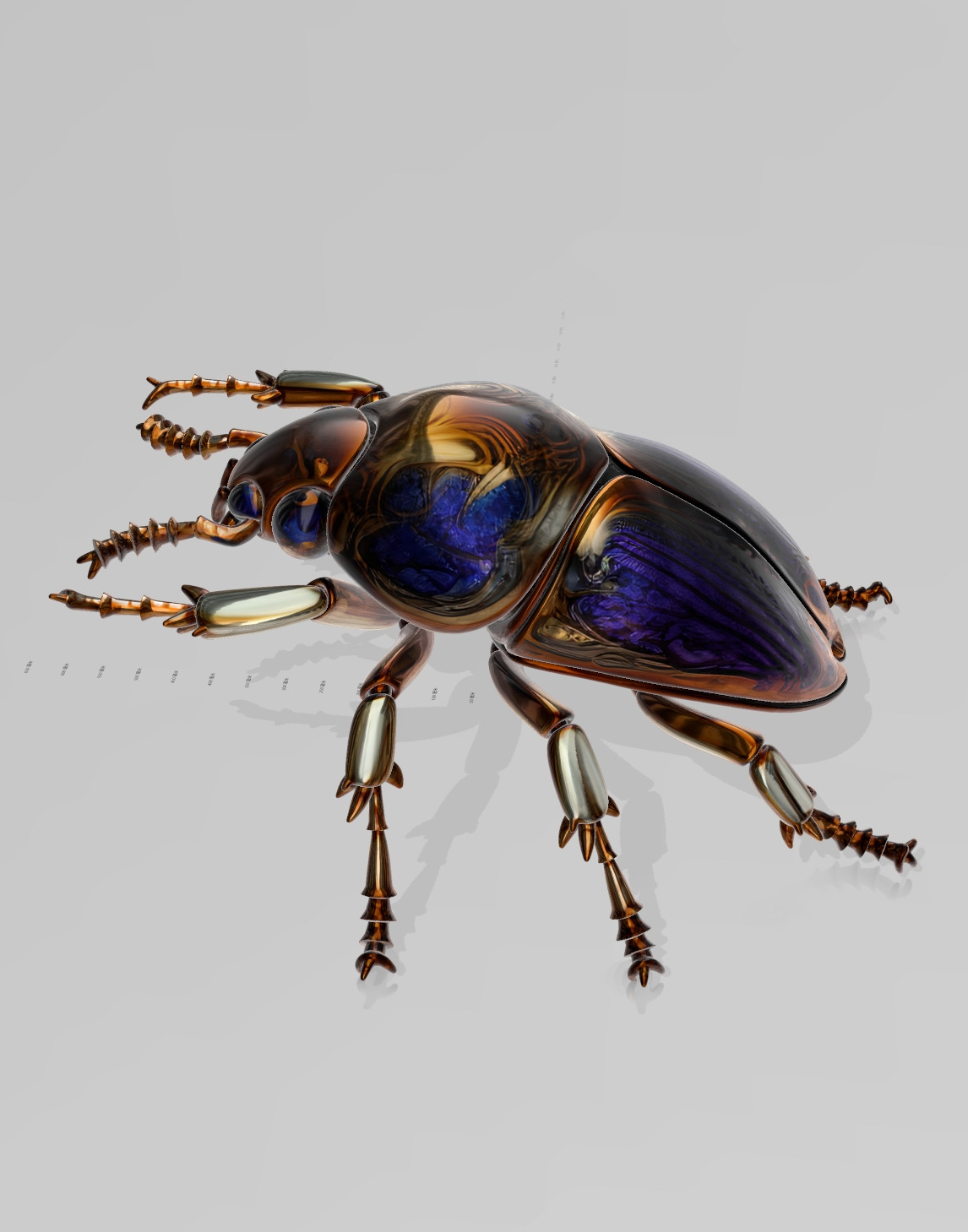 Cyber Art Beetle 3D model_1