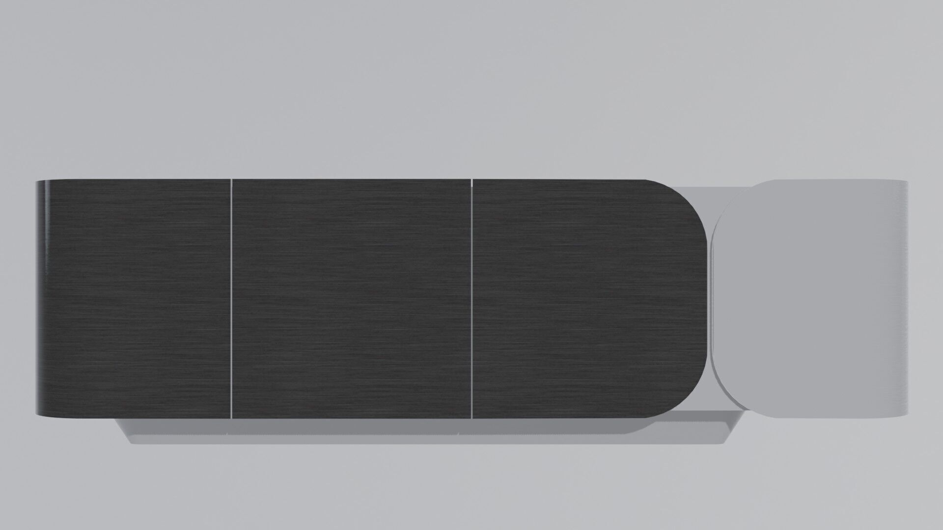 Modern Cabinet Curved Low-poly 3D model_26