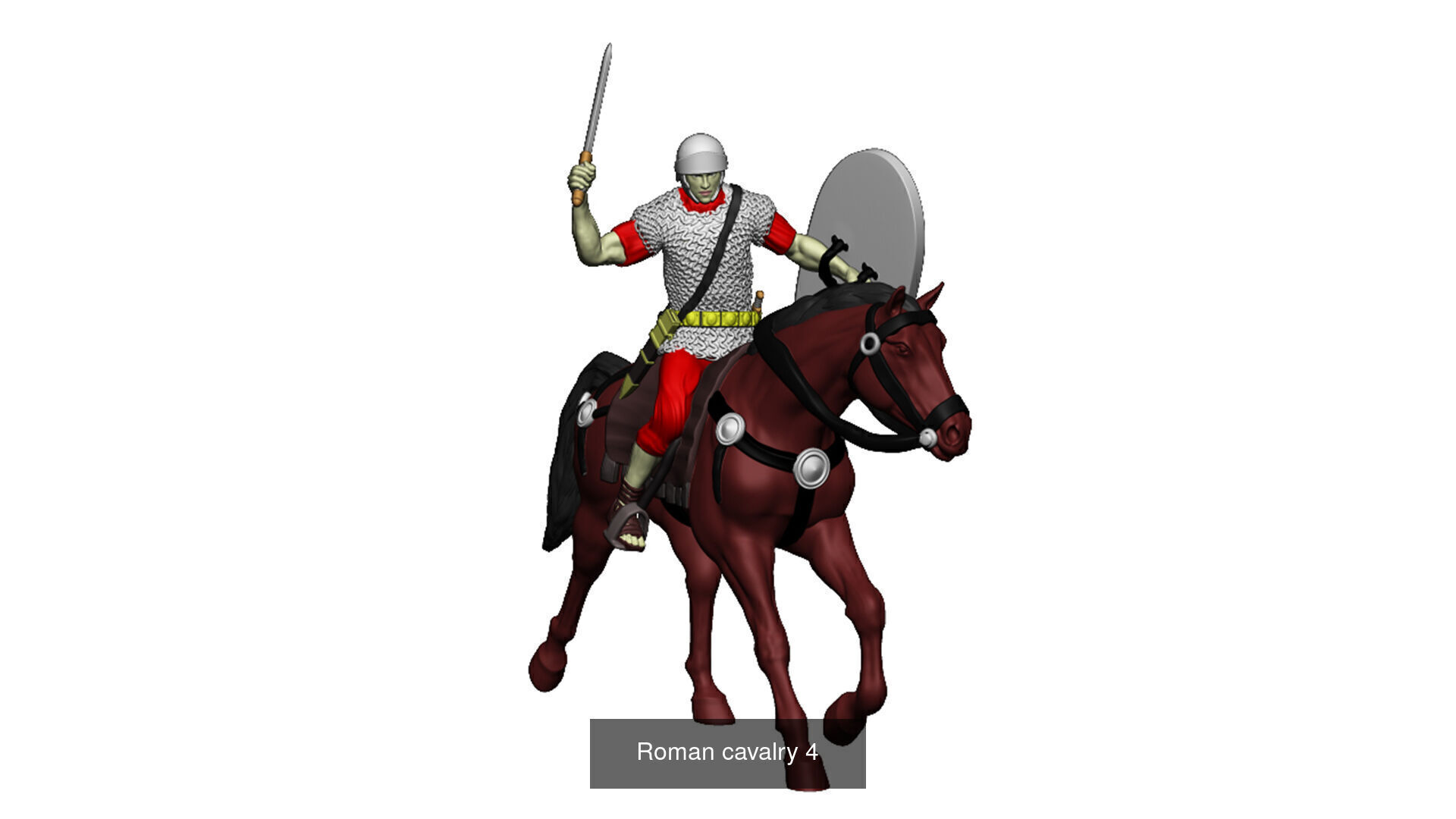 Roman cavalry SPQR - EAGLE OF THE LEGION II  3D Model Collection_15