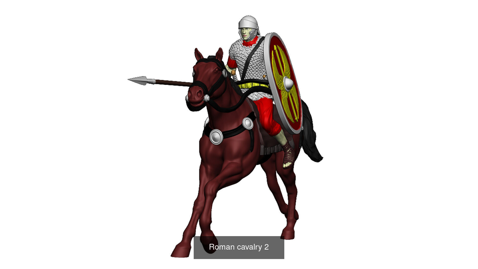 Roman cavalry SPQR - EAGLE OF THE LEGION II  3D Model Collection_13