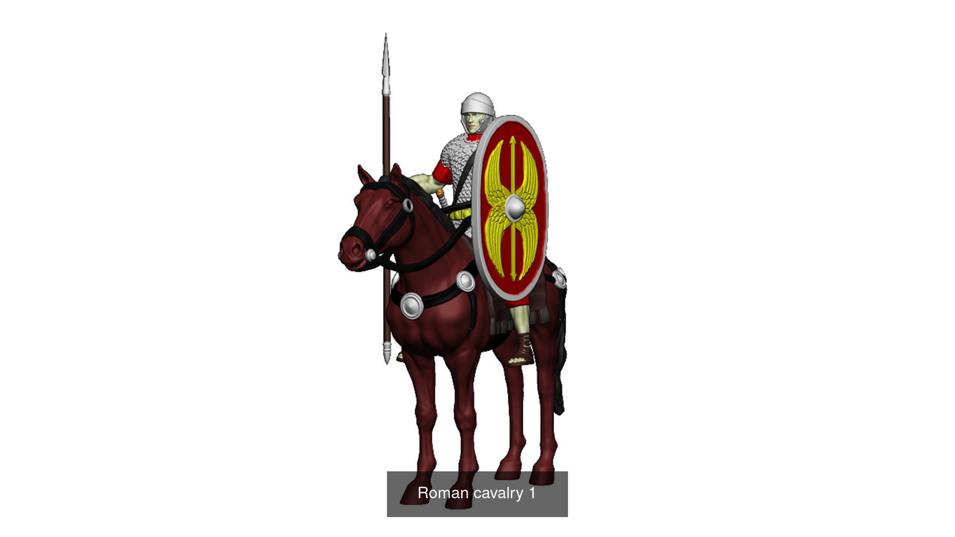 Roman cavalry SPQR - EAGLE OF THE LEGION II  3D Model Collection_12