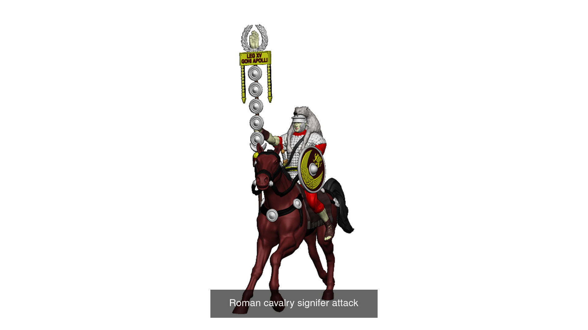 Roman cavalry SPQR - EAGLE OF THE LEGION II  3D Model Collection_21