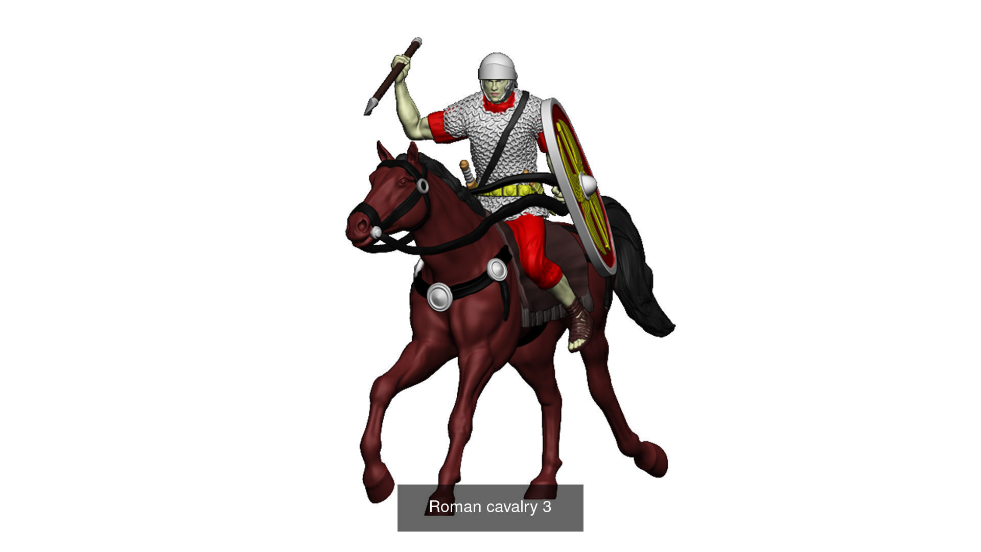 Roman cavalry SPQR - EAGLE OF THE LEGION II  3D Model Collection_14