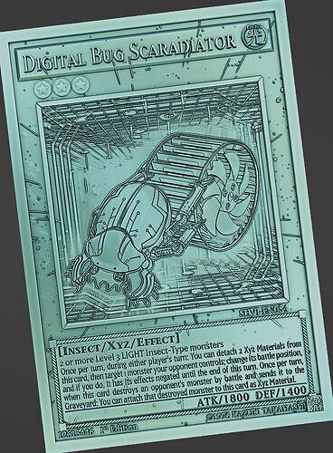 Digital Bug Scaradiator - yu-gi-oh 3D print model