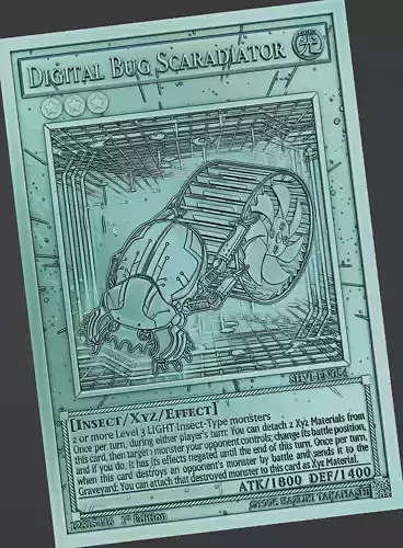 Digital Bug Scaradiator - yu-gi-oh 3D print model
