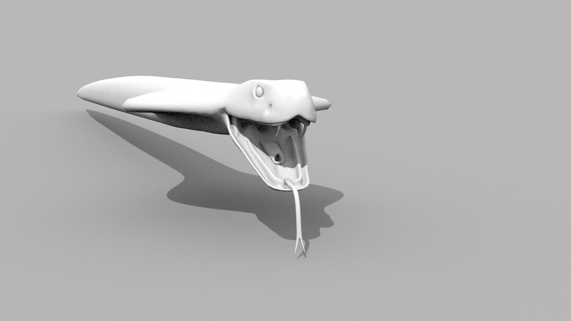king Cobra Shape 3D model_2
