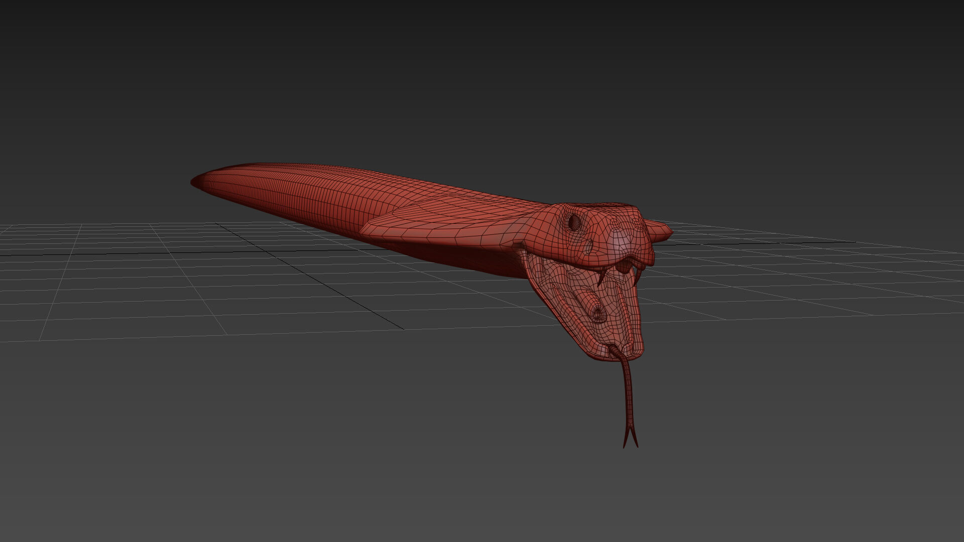 king Cobra Shape 3D model_10