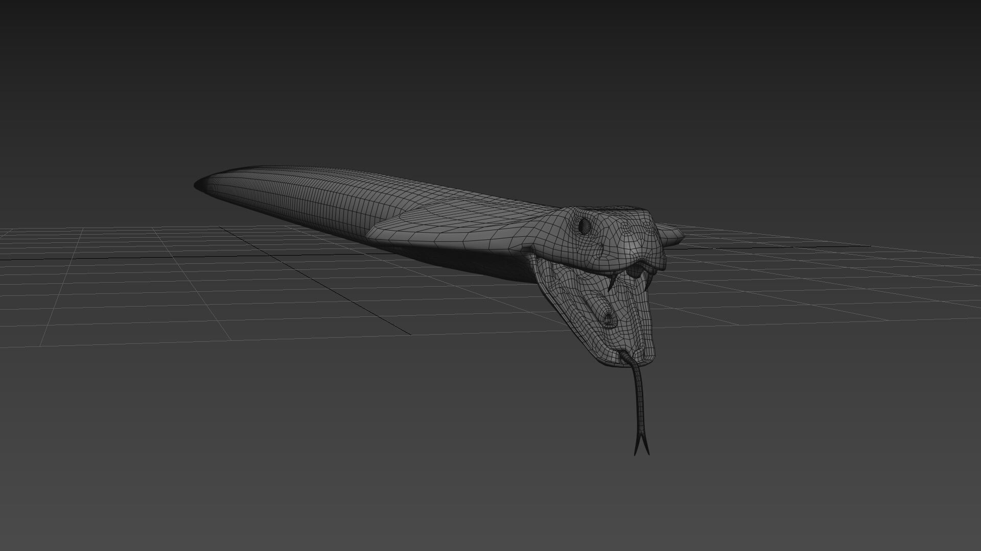 king Cobra Shape 3D model_11