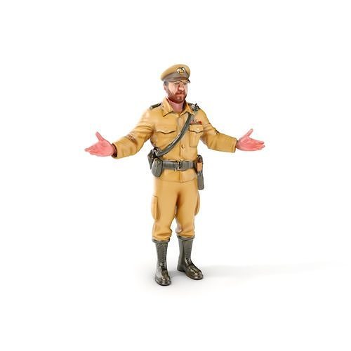 Military Officer D Character Model Rigged and Animated Low-poly 3D model