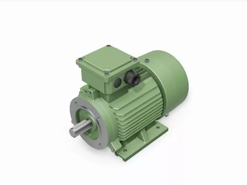90S B34a Top IEC electric motor - 3D CAD model 3D model_0