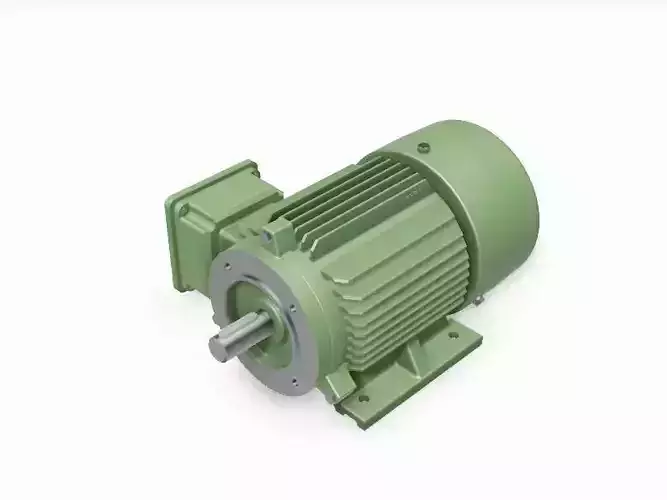 90S B34a Left IEC electric motor - 3D CAD model