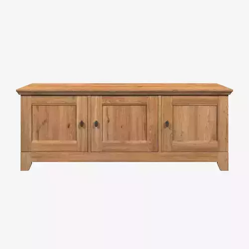 Country Cabinet 3 Door Solid Natural Oak 