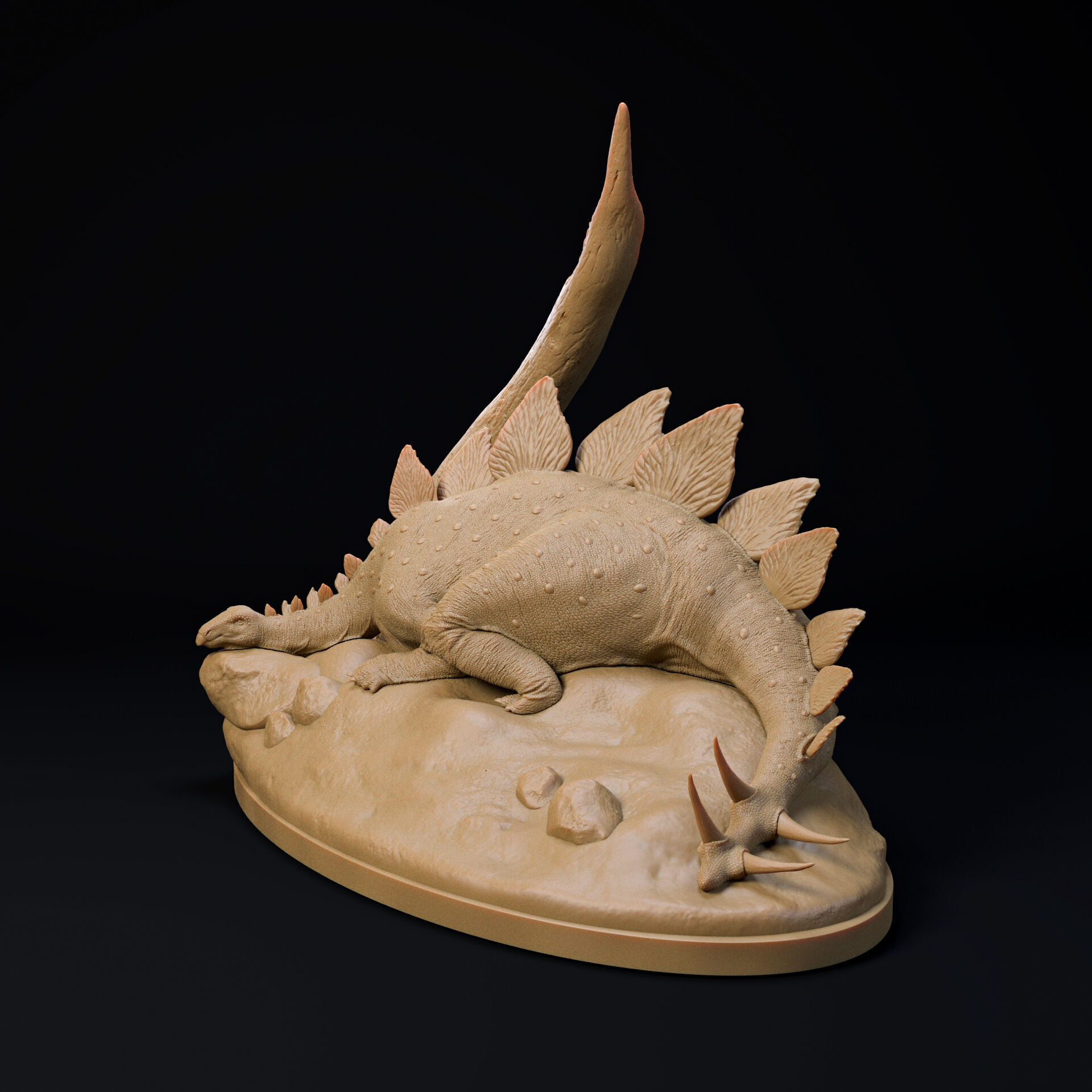 Stegosaurus 1-35 scale pre-supported dinosaur 3D print model_1