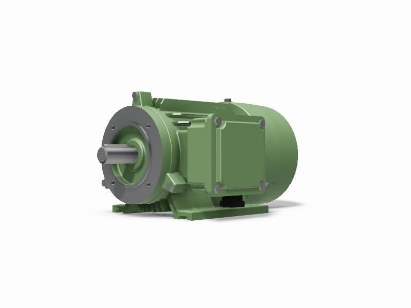 90S B34a Right IEC electric motor - 3D CAD model 3D model_1
