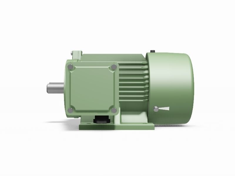 90S B34a Right IEC electric motor - 3D CAD model 3D model_2