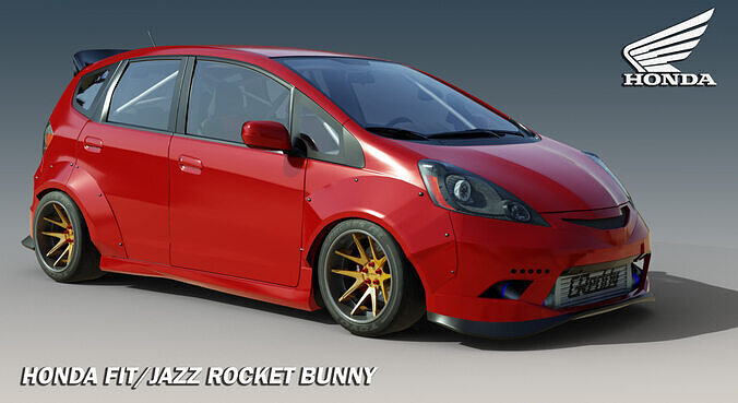 Honda Fit Jazz GE8 Rocket Bunny 3D model