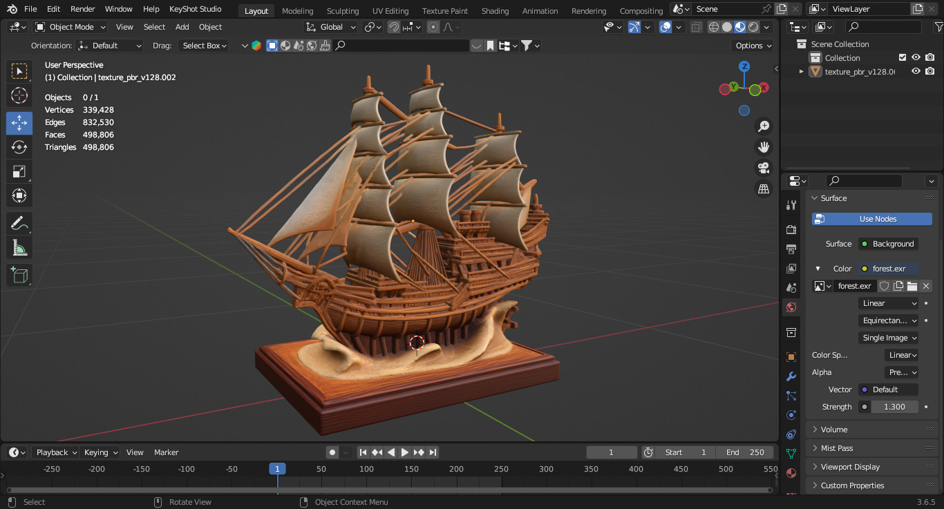 Pirate Ship  3D print model_1