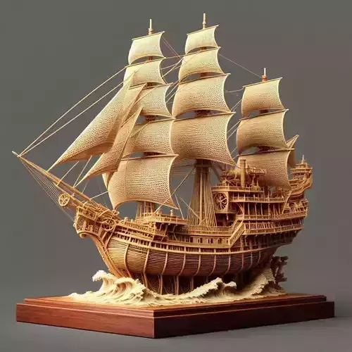 Pirate Ship  3D print model