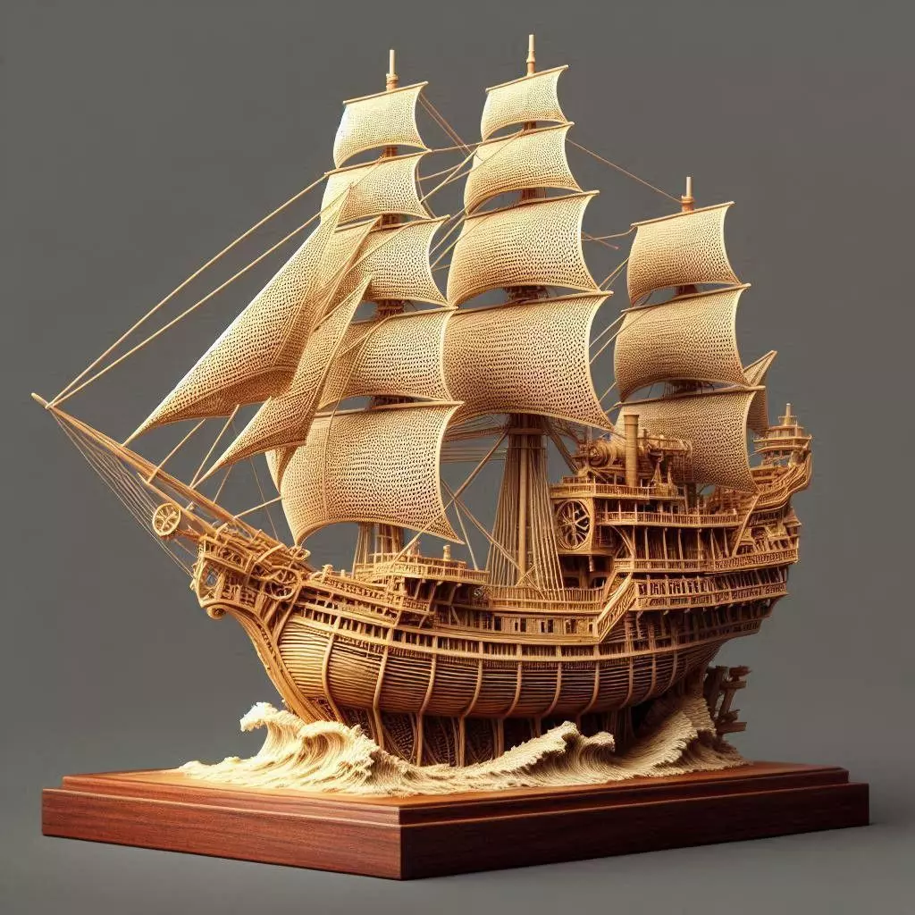 Pirate Ship  3D print model_0