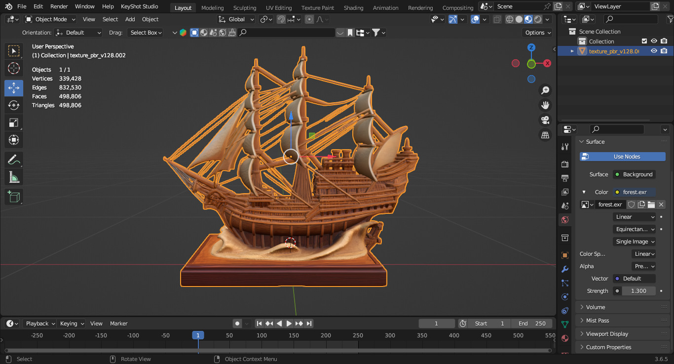 Pirate Ship  3D print model_3