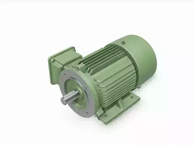 90S B34b Left IEC electric motor - 3D CAD model