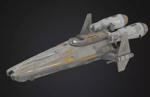 spaceship Free low-poly 3D model
