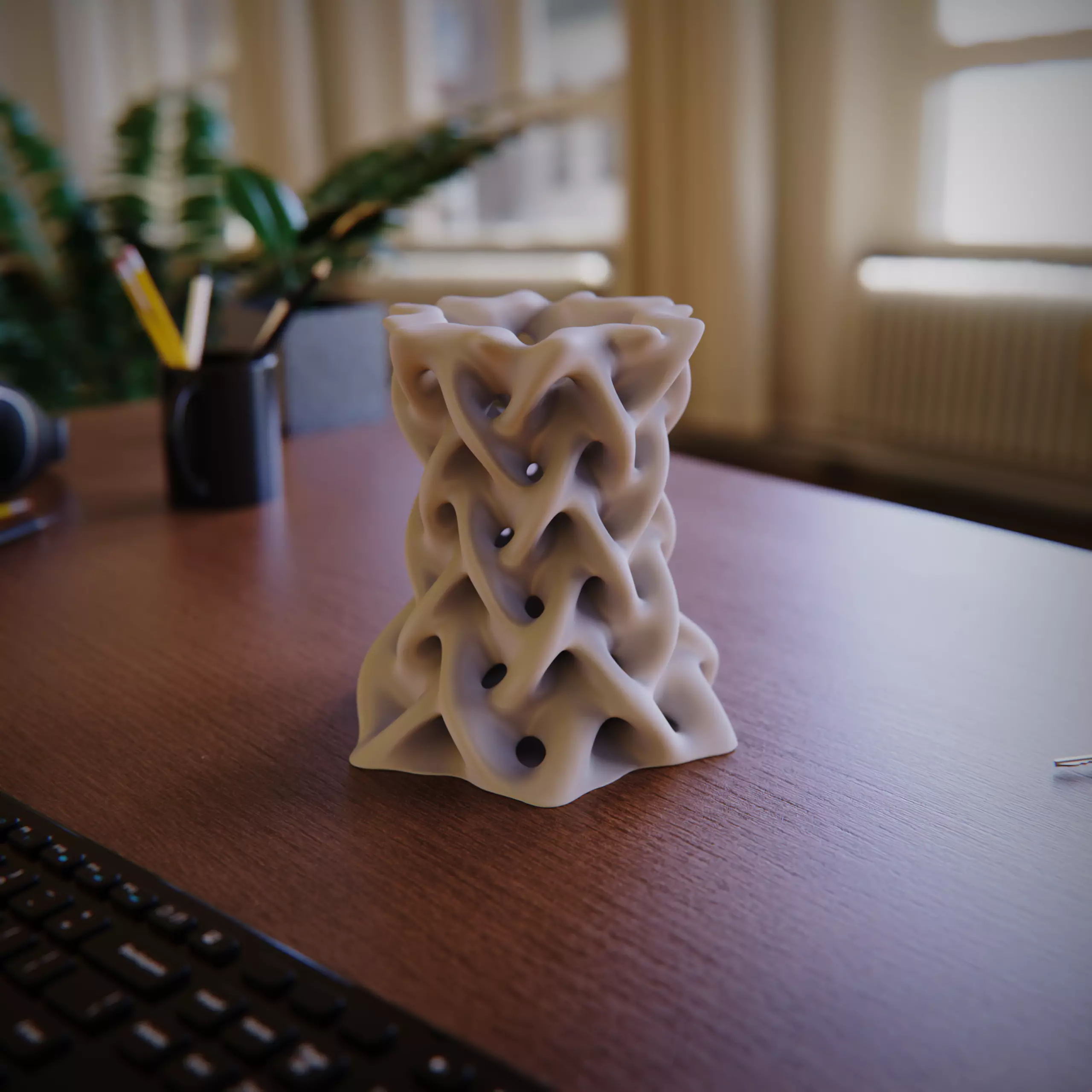 3D Printable Braided Vase Holder Decor 3D print model