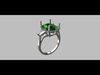 Cushion Gemstone ring 12 40x9 40mm 3D print model_1