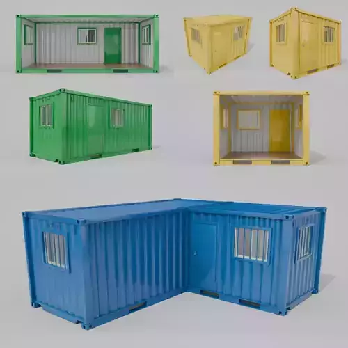 Modified Shipping Containers Room Trio Collection 