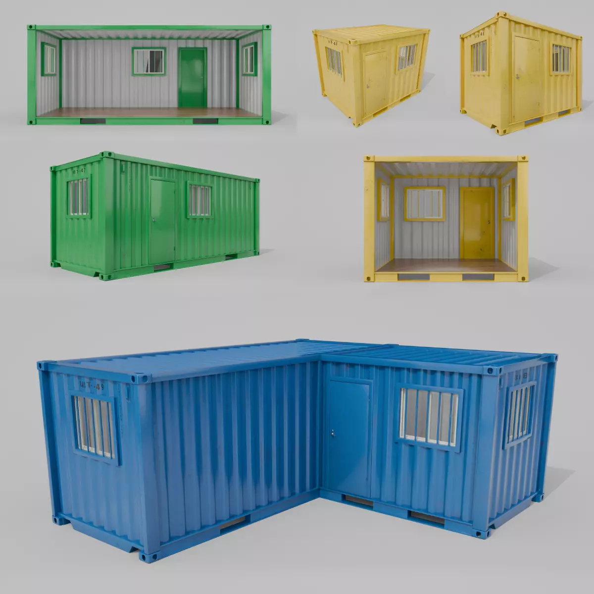 Modified Shipping Containers Room Trio Collection _0