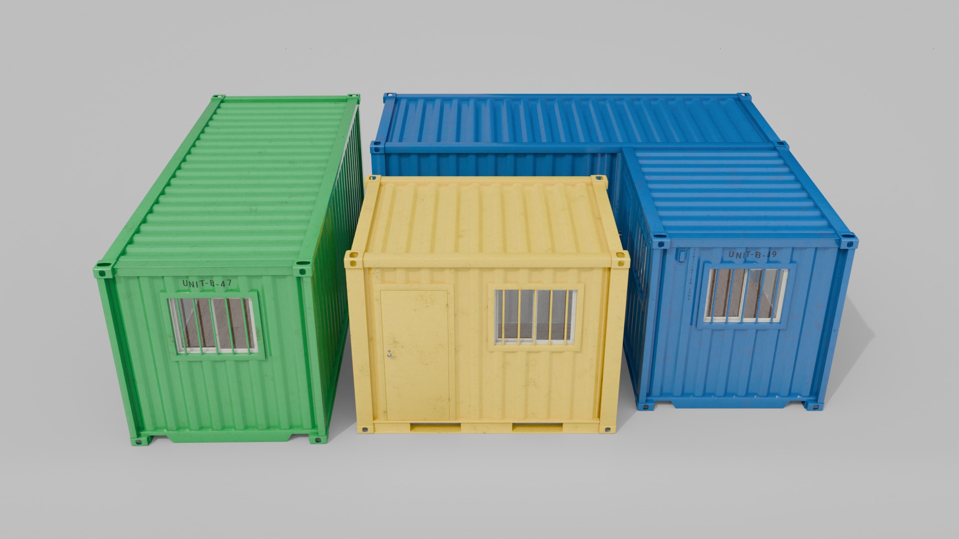 Modified Shipping Containers Room Trio Collection _5