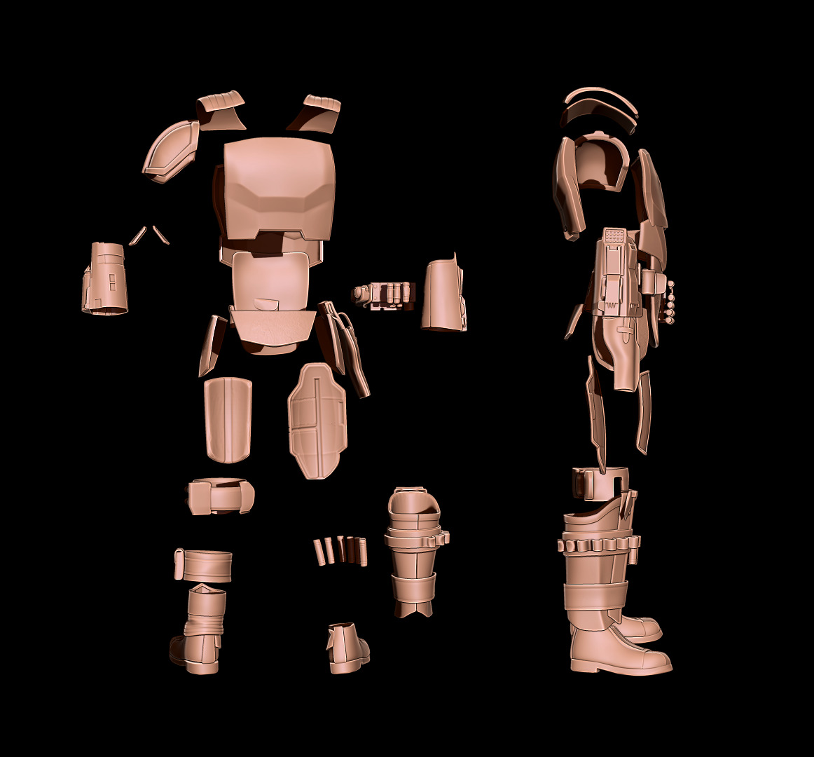 MANDALORIAN COSPLAY FULL ARMOR and JETPACK- Fan Art 3D Print  3D print model_2